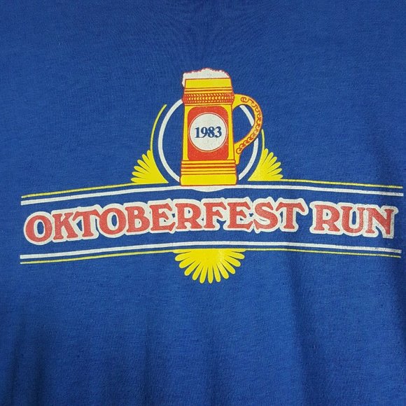 Vtg 80s Oktoberfest Run Beer T-Shirt M Mccormick - Picture 1 of 10
